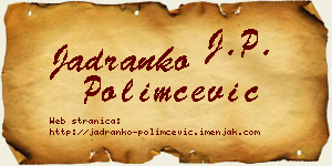 Jadranko Polimčević vizit kartica